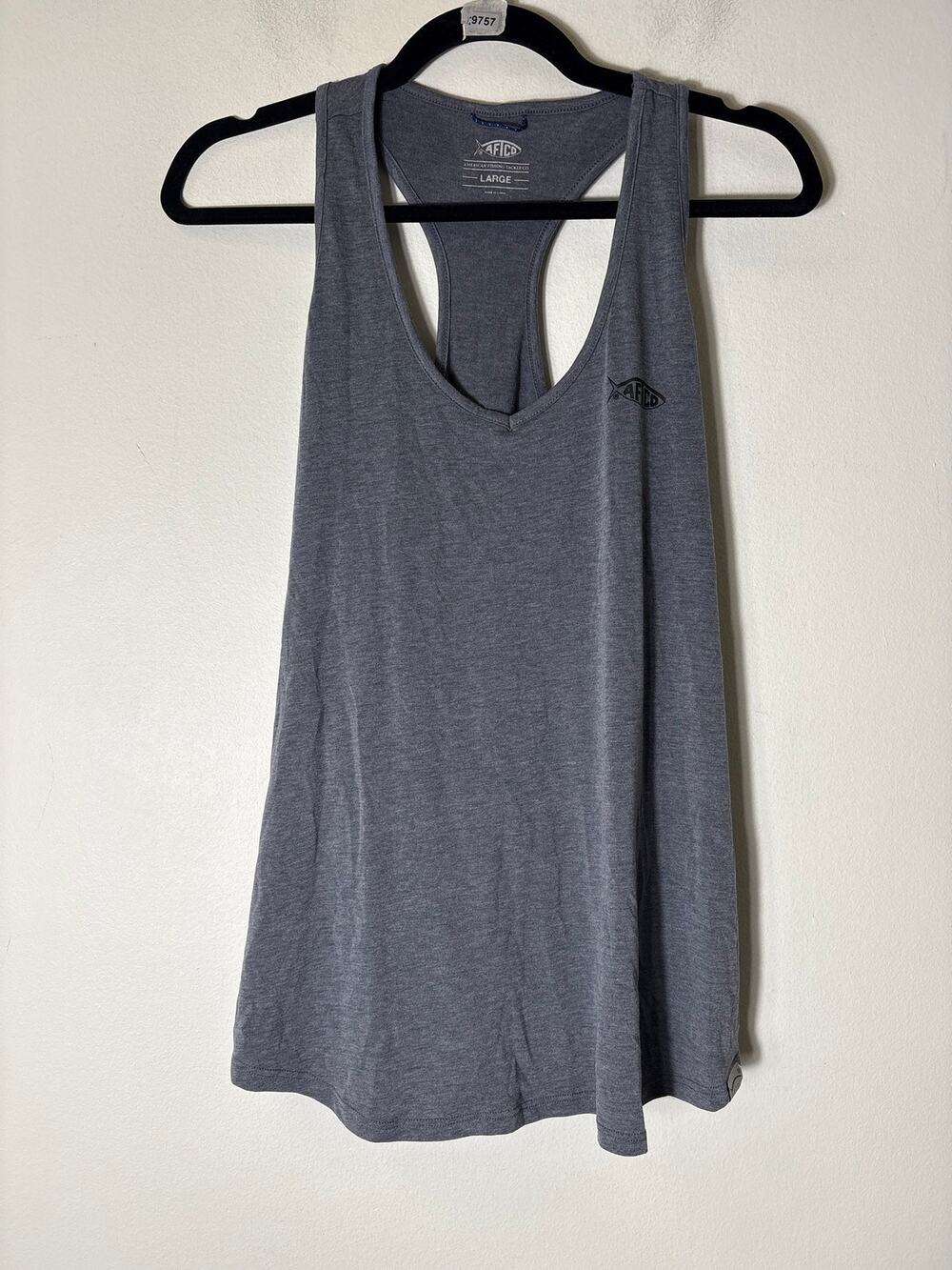Aftco Gray Razor Back Tank Sz L